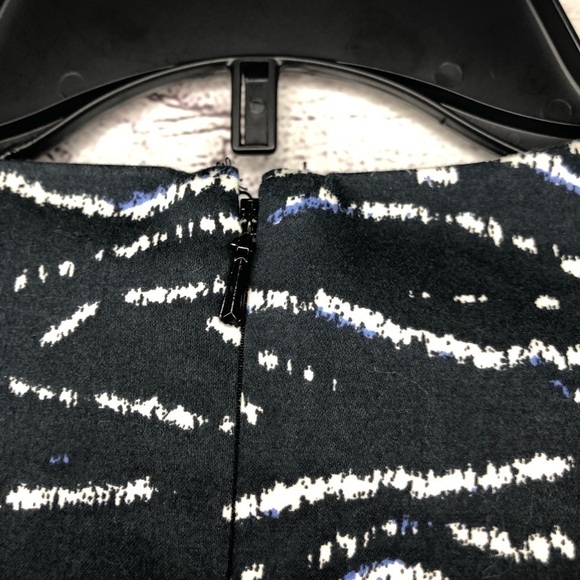 French Connection Tapir Wave Fitted Pencil Dress Sz 6 - Picture 4 of 8